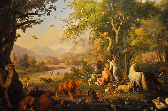 Adam and Eve in the Garden of Eden by Wenzel Peter, Vatican Museum, https://www.flickr.com/photos/44534236@N00/16895519109/in/photostream/